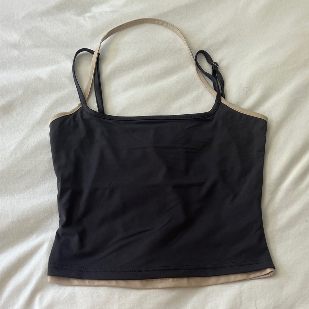 Princess Polly Premier Layered Tank Top Slate